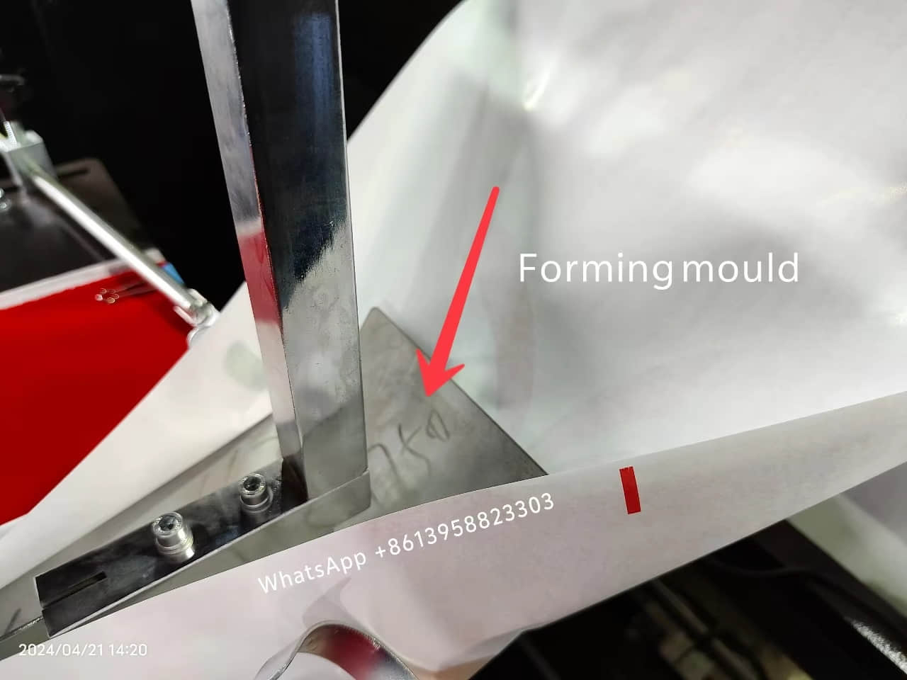 Máquina para fabricar bolsas con sellado central para laminación de bolsas alimentos y café MJ-350-B