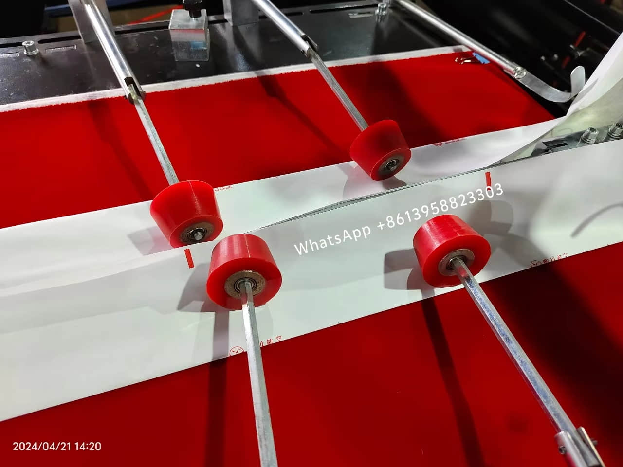 Máquina para fabricar bolsas con sellado central para laminación de bolsas alimentos y café MJ-350-B