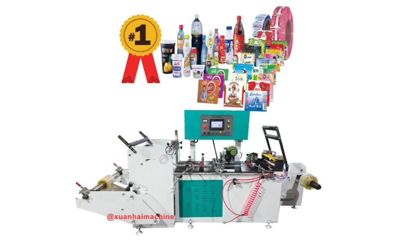 Glued Label Sleeve Seaming Machine For PVC PET Shrink Film