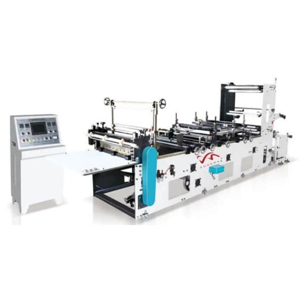 Máquina para fabricar bolsas con sellado tres lado