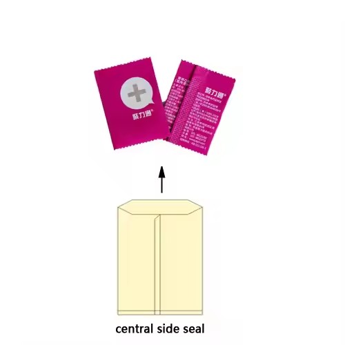 Máquina para fabricar bolsas con sello central y solapado: solución servo de alta velocidad