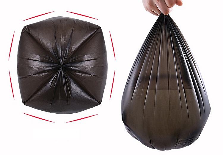 Máquina automática para fabricar bolsas de basura con sellado de estrella rodante y sin paradas