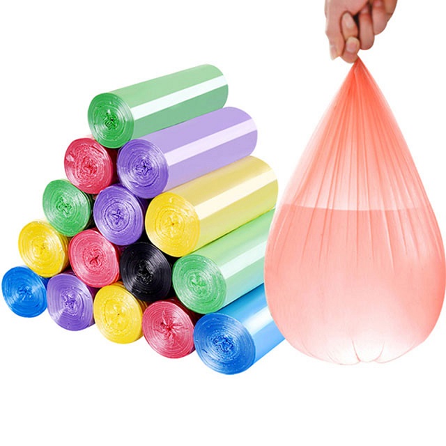 Máquina automática para fabricar bolsas de basura con sellado de estrella rodante y sin paradas