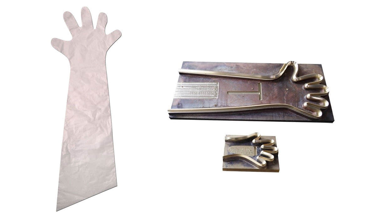 Máquina de inseminación veterinaria con mangas largas de PE para ganado vacuno y ovino