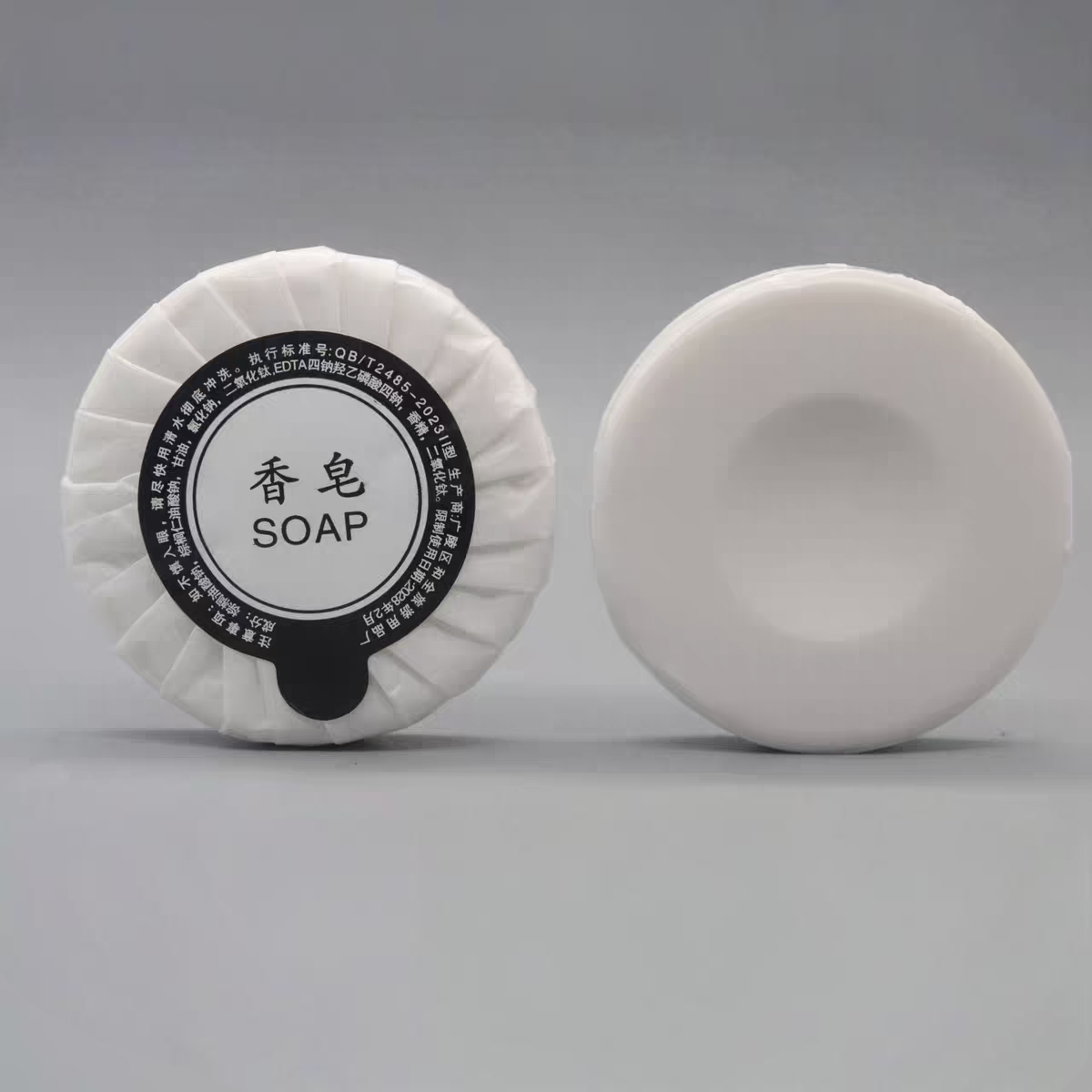 Máquina automática para envolver jabón redondo plisado | Envasadora de papel higiénico para hoteles