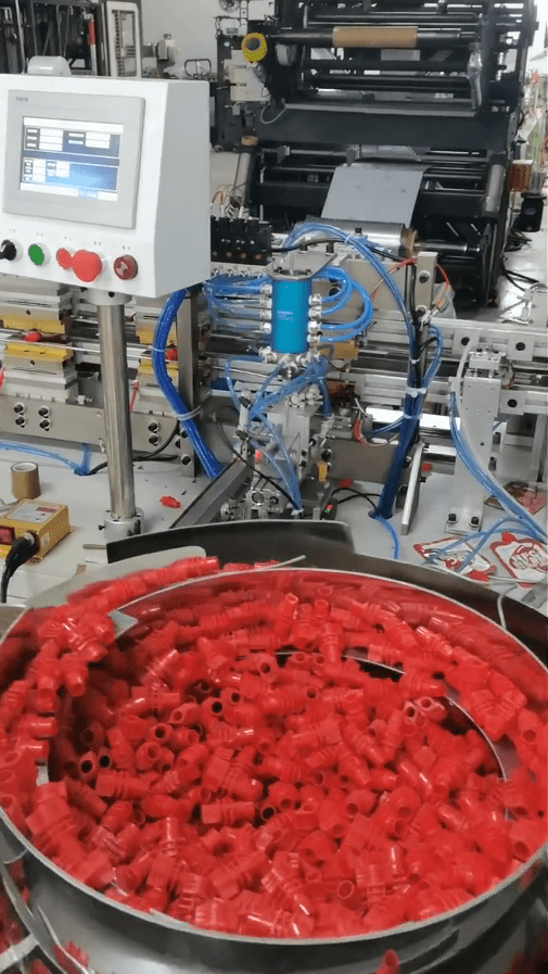 Máquina automática de inserción y sellado de boquillas para bolsas, paquetes con boquilla, soldadura Máquina automática de inserción y sellado de boquillas para bolsas, paquetes con boquilla, soldadura