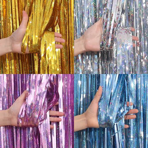 Máquina para fabricar cortinas de aluminio | Equipo para cortinas con flecos de oropel metálico