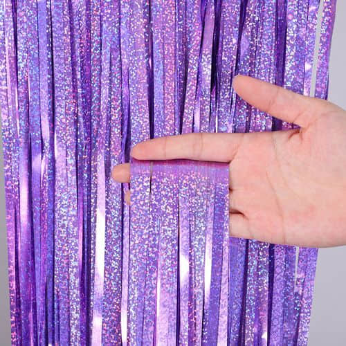 Máquina para fabricar cortinas de aluminio | Equipo para cortinas con flecos de oropel metálico