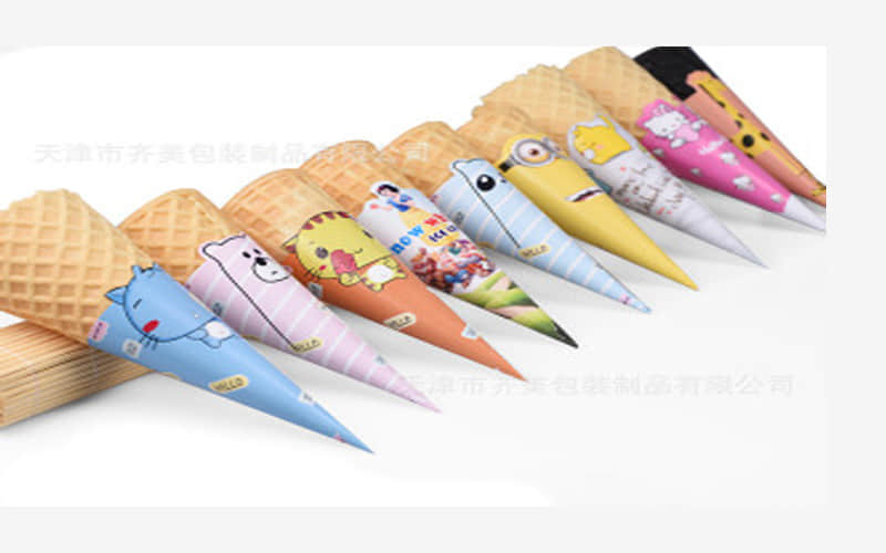 Máquina automática para fabricar envoltorios de papel desechables para conos de helado y conos de fu