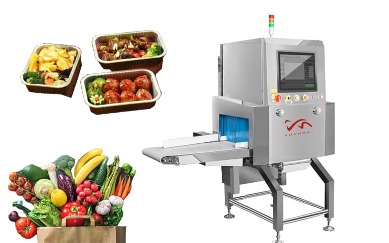 Máquina de inspección de metales con rayos X al 100 % para fábricas, seguridad alimentaria, detector