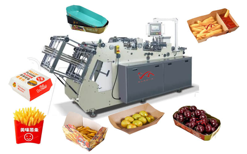 Máquina formadora y armadora automática de cajas de almuerzo ZF-800Plus