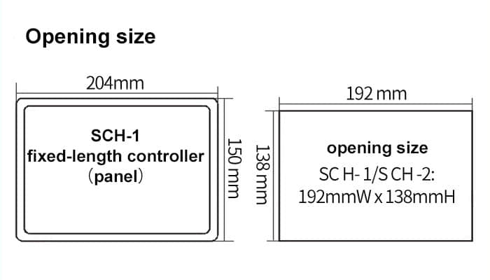 Controlador de posición SCH-II Controlador digital de motor paso a paso de longitud fija