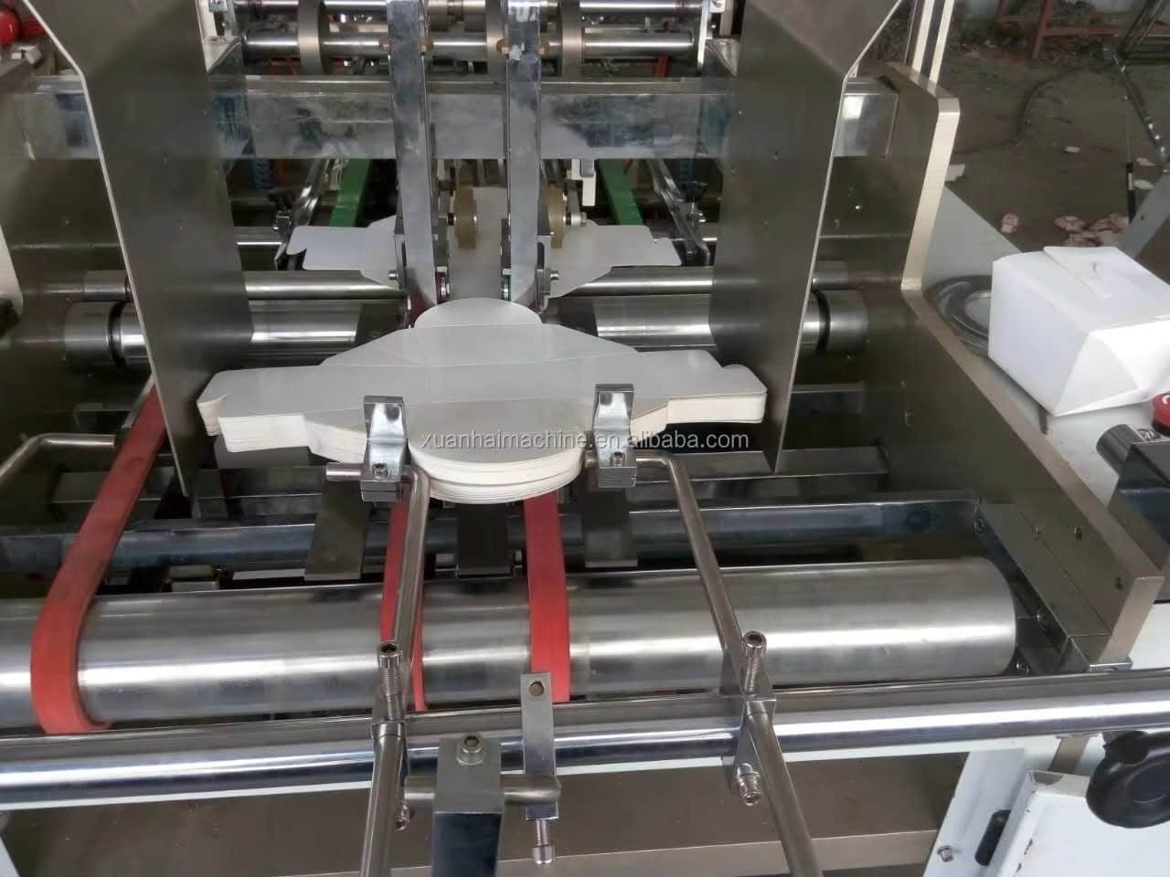 Máquina formadora de cajas de hamburguesas totalmente automática ZF-800 del fabricante Zhongfa