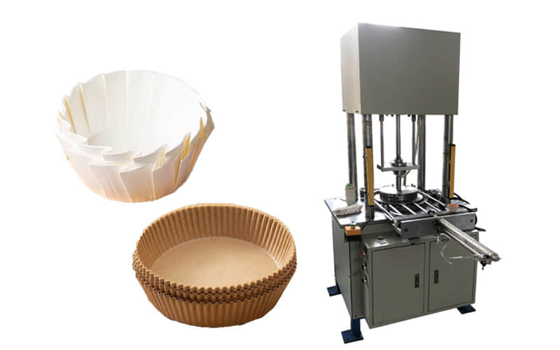 Máquina formadora manual de bandejas de papel para café con filtro de papel, para tartas redondas