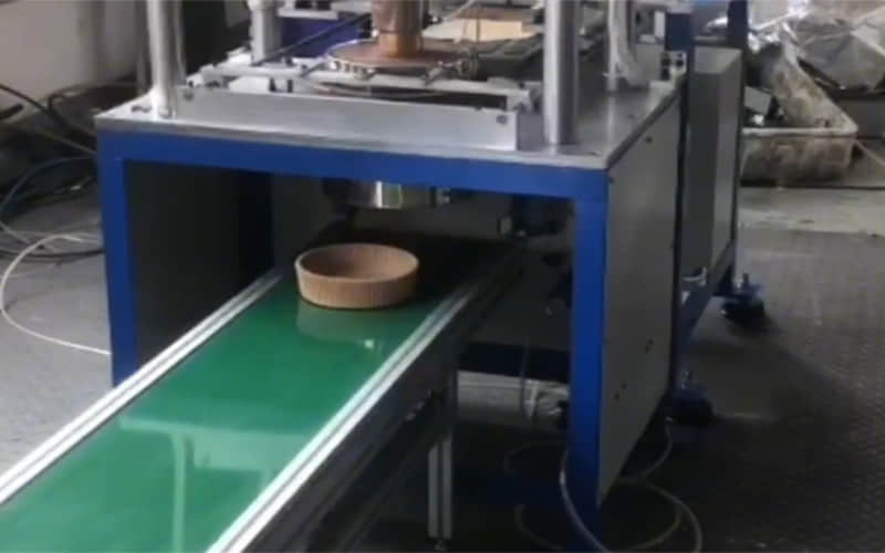 Máquina formadora manual de bandejas de papel para café con filtro de papel, para tartas redondas