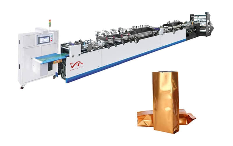 Máquina para fabricar bolsas con sellado de cuatro lados, de alta velocidad y alta calidad