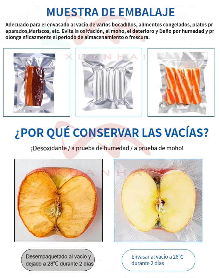 Máquina de envasado al vacío de alta velocidad para alimentos prefabricados