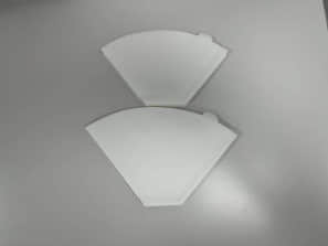 Máquina automática para fabricar bolsas de papel de filtro de café cónicas